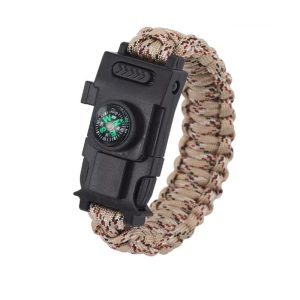 Zapestnica Preživetja z Nožem - Led Lučka/Močna Vrv